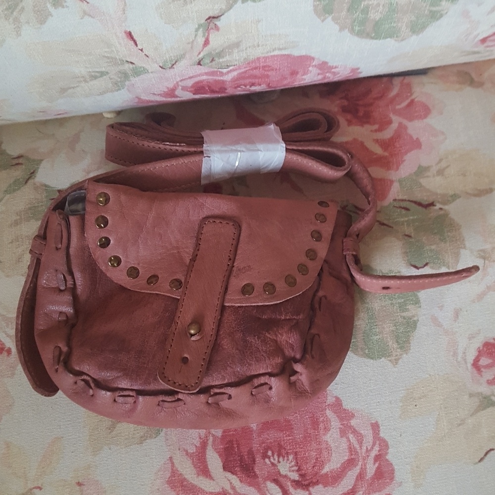 Free People Mono Saddle Bag